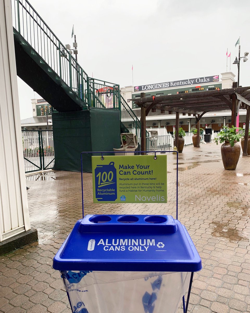 Novelis is off to the races at the <a href="/KentuckyDerby/">Kentucky Derby</a>! Toss your 100% recyclable aluminum cans in one of our 75 bins, and find our volunteers in the infield all weekend. #KyDerby