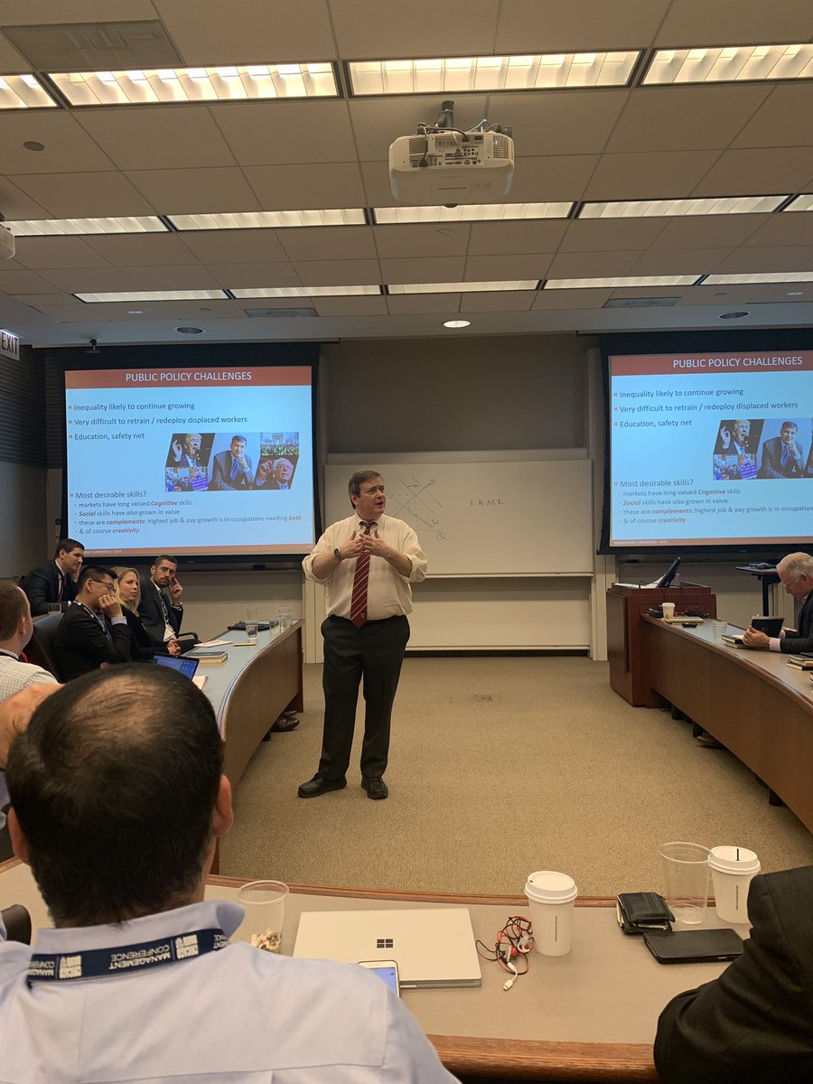 tloh's tweet image. “What kids need to learn with rise of AI and the #RobotApocalypse: SSTEEM - science, statistics, technology, engineering, economics, and math...plus social skills - seeing higher demand for those (which is terrifying here at @UChicago)” 😂 Prof. Mike Gibbs @ChicagoBooth #BoothMC