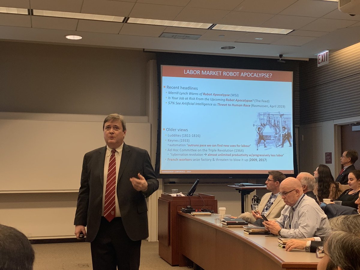 tloh's tweet image. “What kids need to learn with rise of AI and the #RobotApocalypse: SSTEEM - science, statistics, technology, engineering, economics, and math...plus social skills - seeing higher demand for those (which is terrifying here at @UChicago)” 😂 Prof. Mike Gibbs @ChicagoBooth #BoothMC