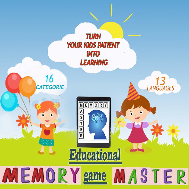 MemorymasterB's tweet image. Memory Master play &amp;amp; learrn 13 different languages #freegames #kidssoftware #games #nurseryrhymes #nursery #rhymes #kidsplay #spanishlessons #englishlessons #italianlessons #frenchlessons #germanlessons #arabiclessons #chineselessons
Available Playstore play.google.com/store/apps/det…
