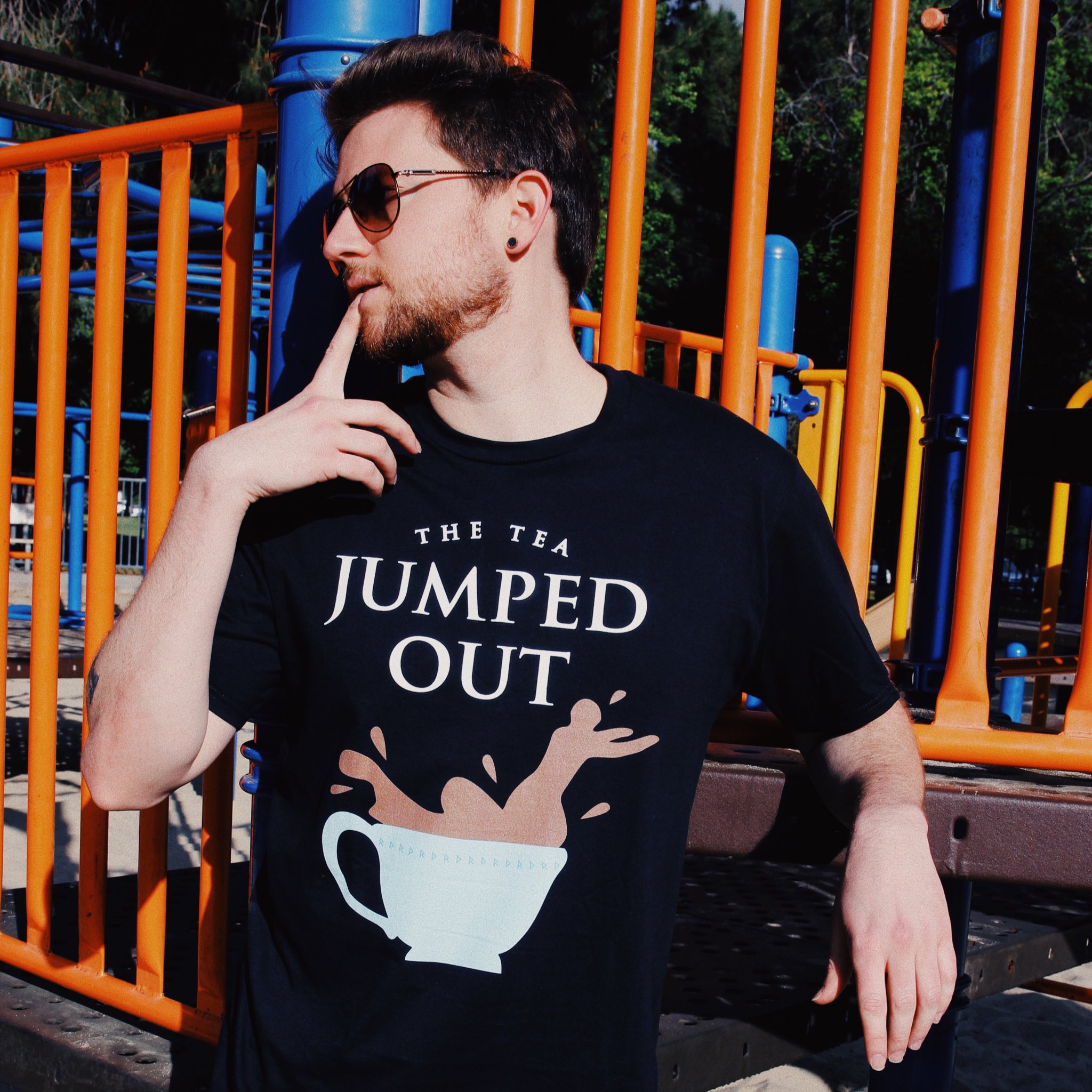 Ricky Dillon T-Shirt The Tea Jumped Out Ricky Dillon T-Shirt The Tea Jumped Out