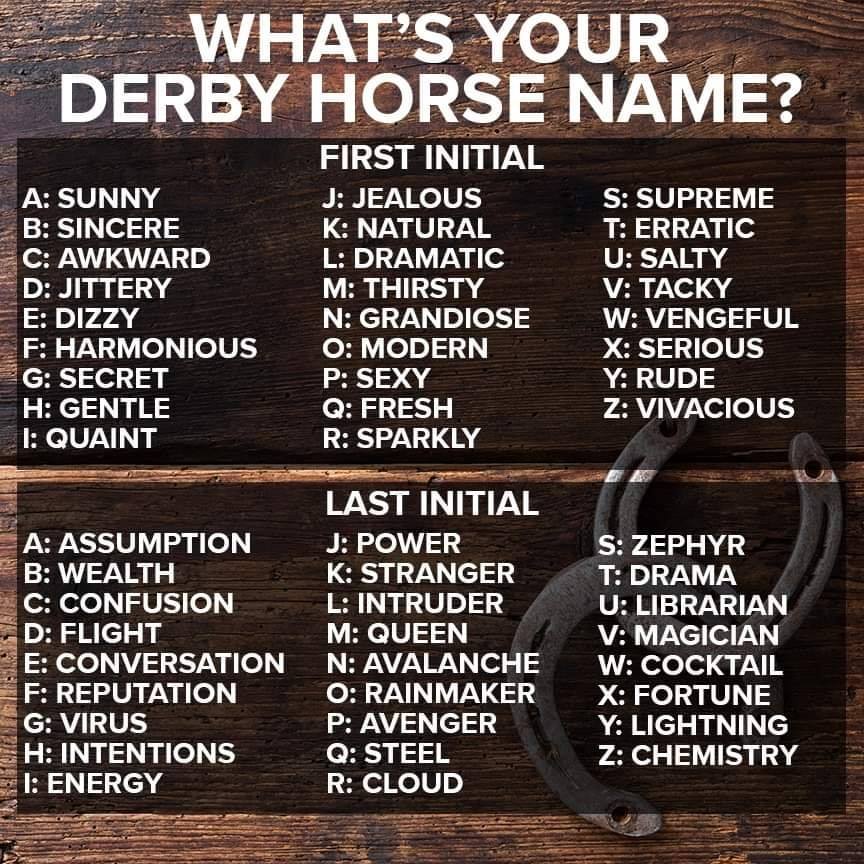 First Coast News Kentucky Derby What Is Your Derby Horse Name We Wanna Know