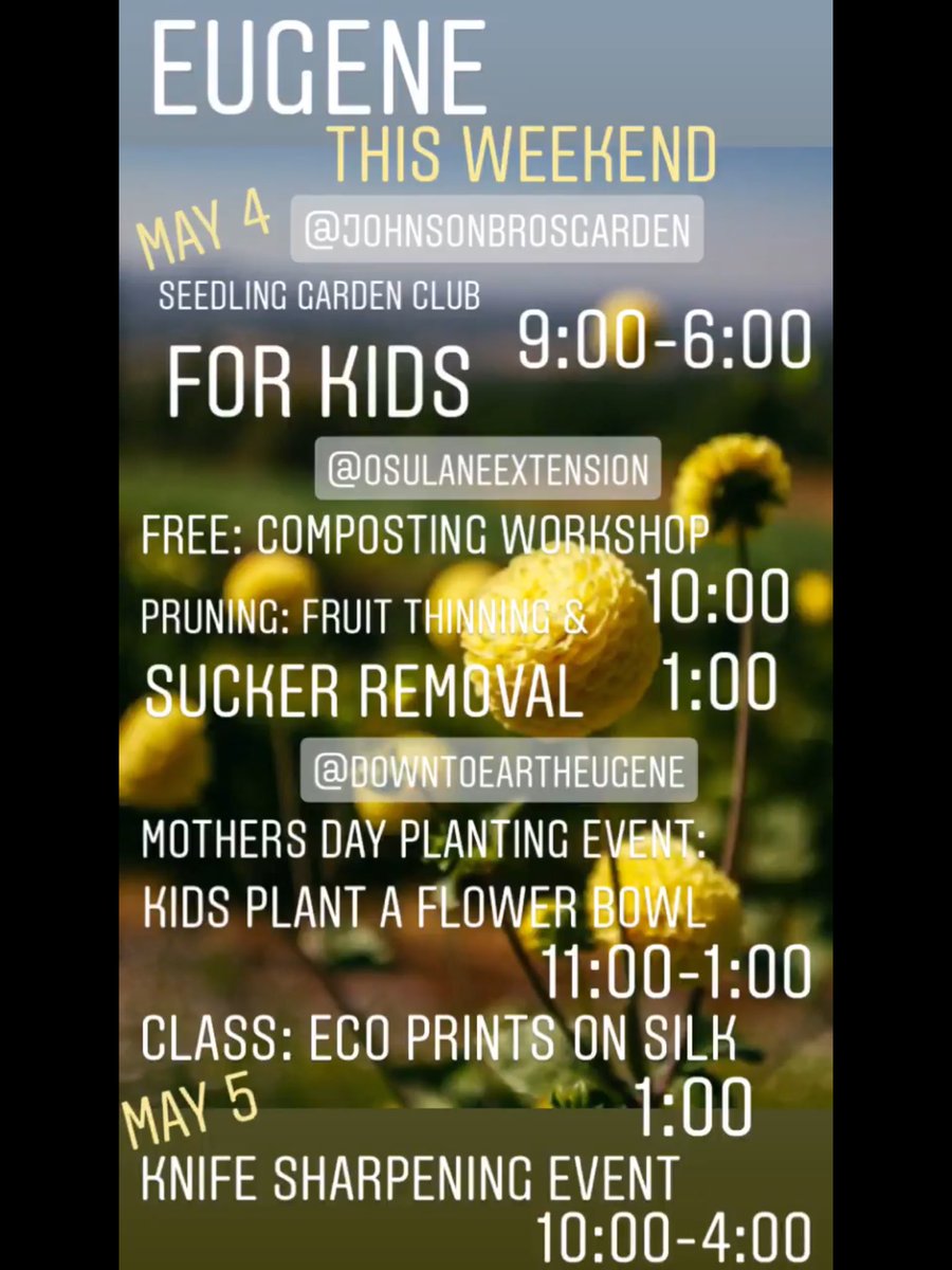 RexiusLandscape's tweet image. Green happenings this weekend!