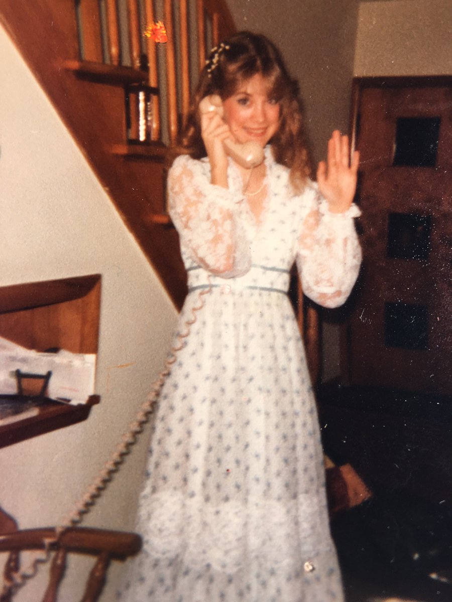 From Superintendent Janet Schulze: In honor of Prom season... here I am back in the day..ready for the Prom! :) Have a wonderful time this weekend and be safe! #80'spromrealness #babysbreathflowersinthehairwasessential #yesthatdresswasthestylethen🙂