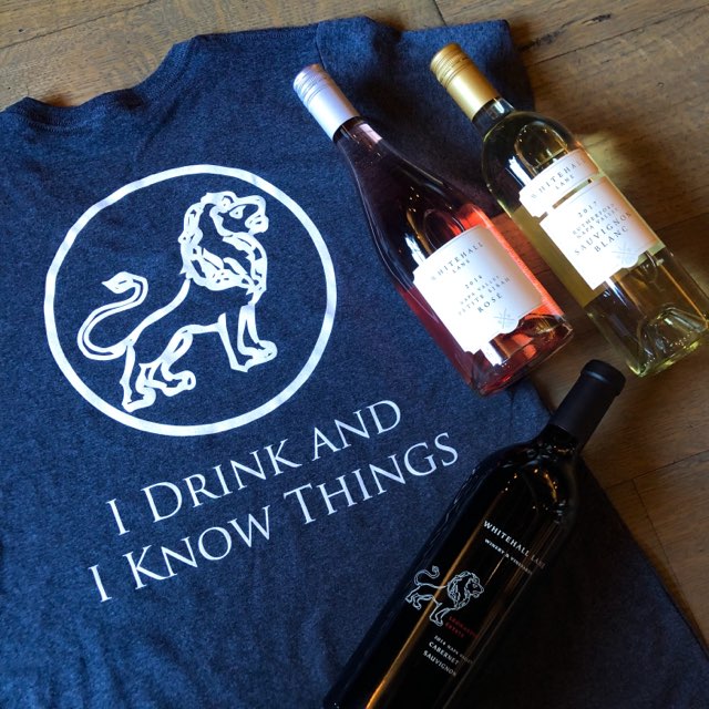 Whitehalllane's tweet image. Summer is coming. The weekend is already here.🍷
Rosé fans, we are releasing our winery exclusive 2018 Petite Sirah Rosé tomorrow! And for the #GameOfThrones fans, grab your Game of Clones shirt and a bottle or two for the next episode of #GOTSeason8. #WeekendEssentials