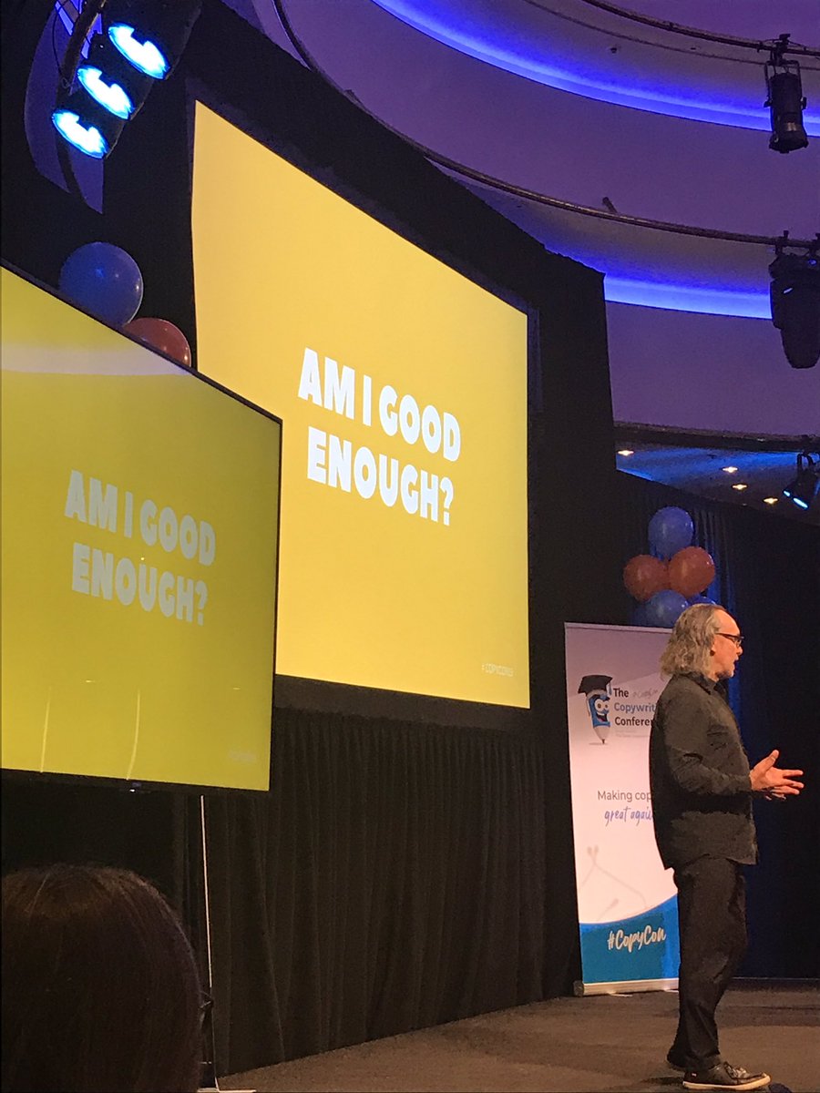 gflunchboxes's tweet image. Robert Gerrish discussing imposter syndrome #copycon19