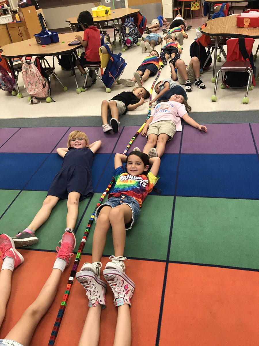 sasampso's tweet image. Non-standard measurement our classroom is 460 connecting cubes long @Pathways_Elem @ChipWile @theschwartz96 @PathwaysMedia1