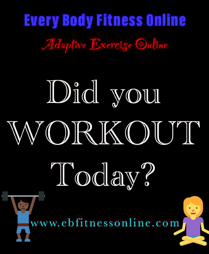 AdaptedExercise's tweet image. Every Body Fitness Online has taken away inclusion accessibility challenges of going to a gym &amp;amp; the barriers to exercise.  Exercise Classes are designed &amp;amp; instructed by a Dr. of Physical Therapy &amp;amp; adaptive for people with any limitations #disability #disabled  #disabilities