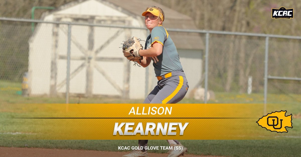 .@OUBraveSoftball Congratulations to Allison Kearney on being named to the KCAC Gold Glove team at shortstop. #BraveNation