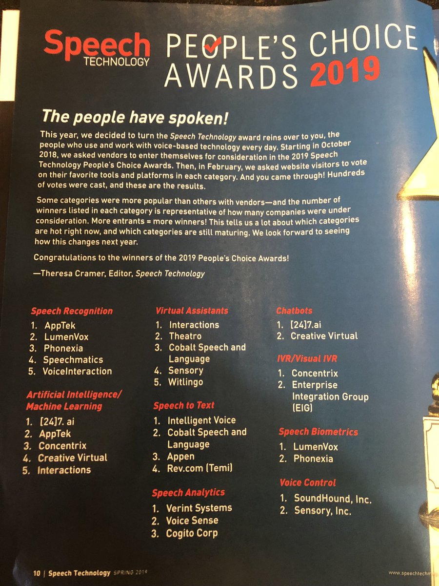 mudaryaghi's tweet photo. ⁦@SpeechTEK⁩ ⁦@AppTek_McLean⁩  Automatic Speech Recognition &amp; AI awards! ⁦@AMRayEsq⁩ ⁦@MShihadah⁩ ⁦@mikeveronis⁩ ⁦@Hassan_Sawaf⁩ https://t.co/fNZgd4rtn5