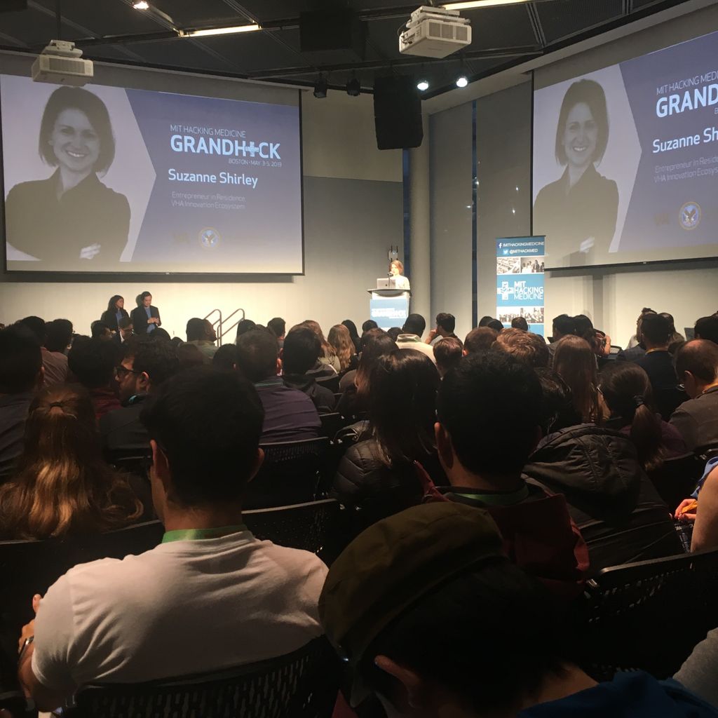 mithackmed's tweet photo. Great perspective at #GrandHack19 from our sponsor, the Veterans Health Administration, on how we can promote innovation within healthcare systems @VABostonHC @VHAInnovation #VHAHackathon #ChangingLivesSavingLives #veteranhealthcare @deptvetaffairs @mithackmed https://t.co/tQuyV4cmoS