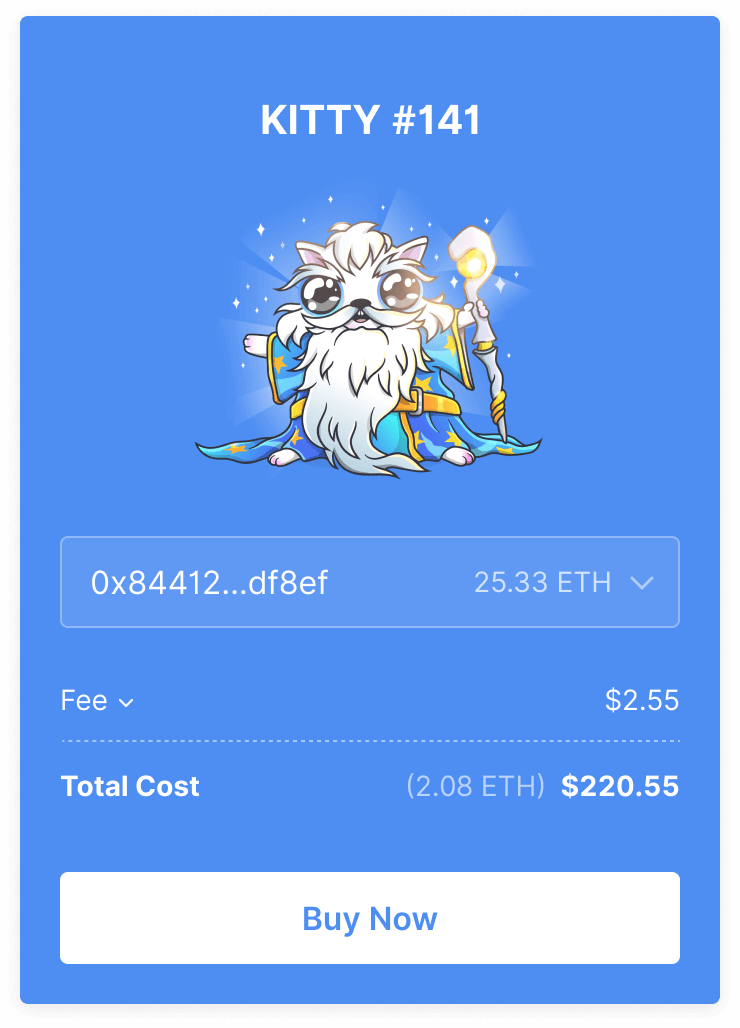 You can now embed a simple one-click buy interface to sell NFTs in your app or website via 0x Instant! 😺

Get started here: 0x.org/instant