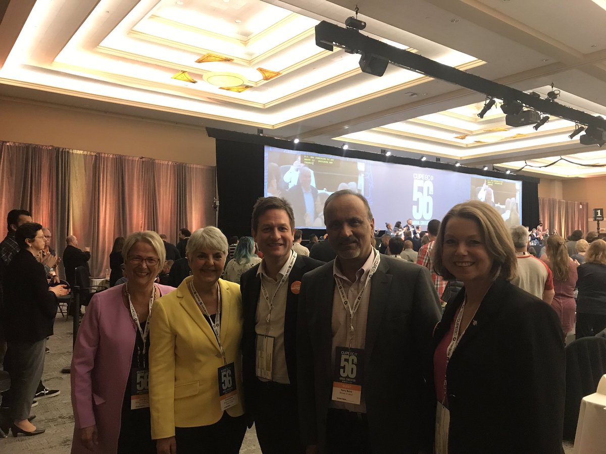HarryBainsSN's tweet photo. Proud to have spent the morning at the @CUPEBC convention listening to Premier @jjhorgan. What a great way to end an amazing week of changes to the #employmentstandards and #bclabourcode #bclab #cupebc https://t.co/k8vIkad7Ec