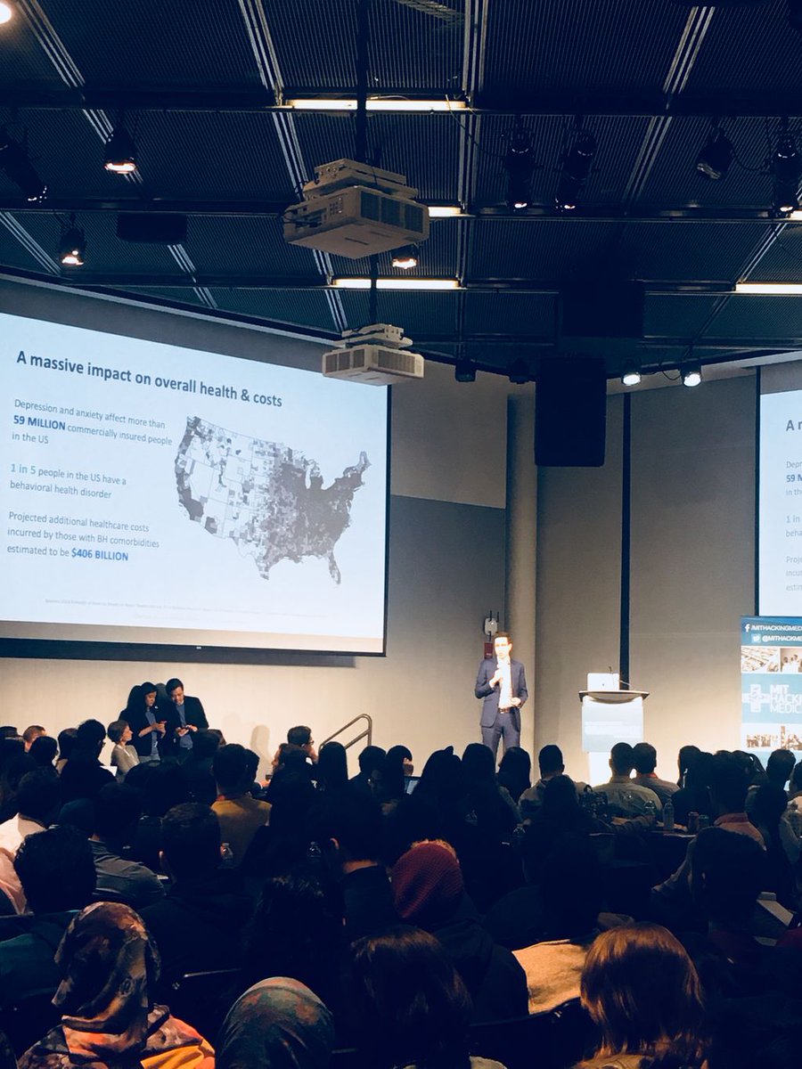 mithackmed's tweet photo. Adam Pardes, of NeuroFlow, helping frame how we can begin to tap into novel solutions in the behavioral health space @neuroflowlive @mithackmed #GrandHack19 https://t.co/9x9hB3l8yk