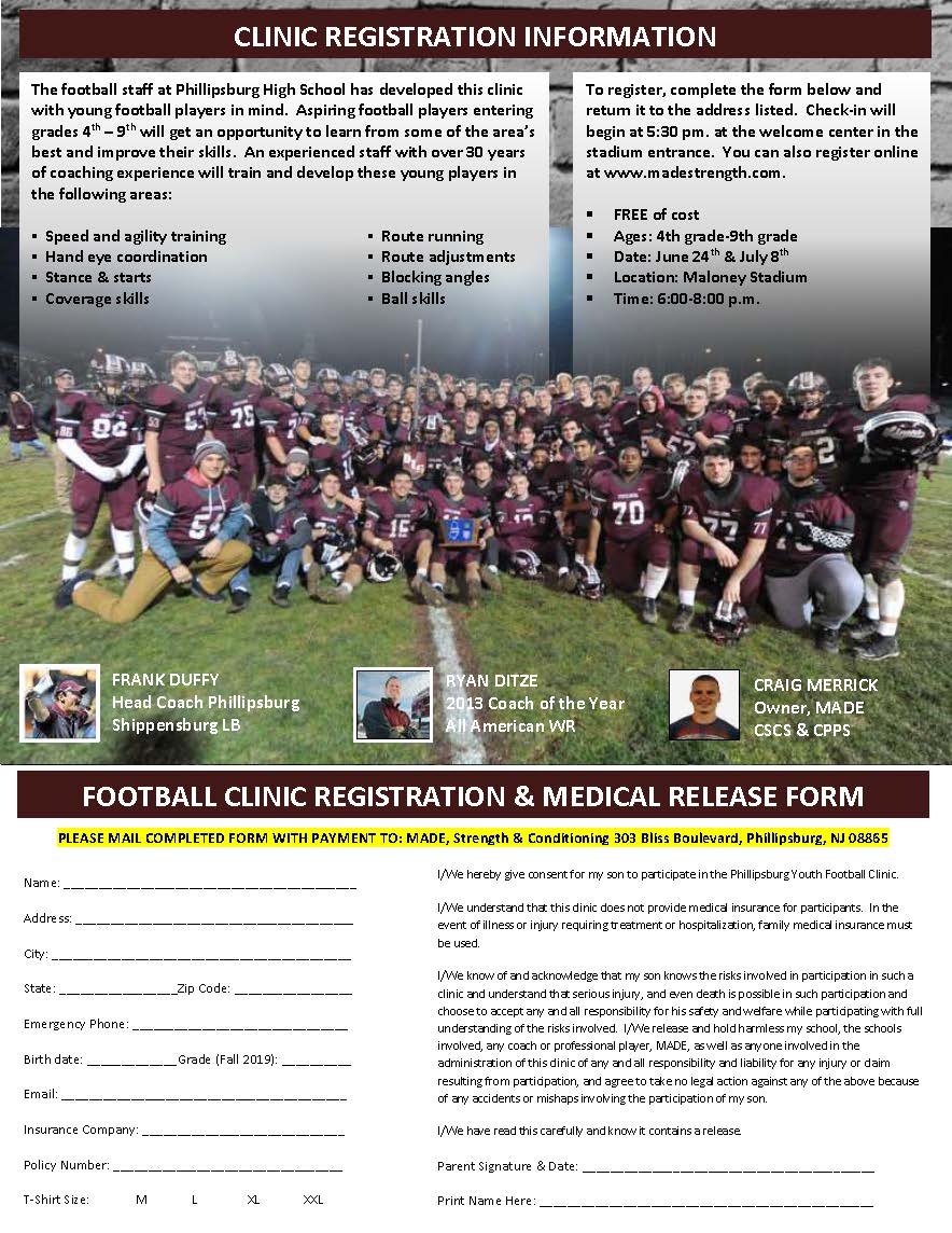 LittleLiners's tweet photo. ๐ฃSave the Date! The #MadeIntoALiner ๐ camp will be FREE this season ๐ฒ. Get ready for fall football @LittleLiners and give a big THANK YOU to @LinersFootball for bringing this opportunity to #PhillipsburgNJ https://t.co/IvQbURAtLd