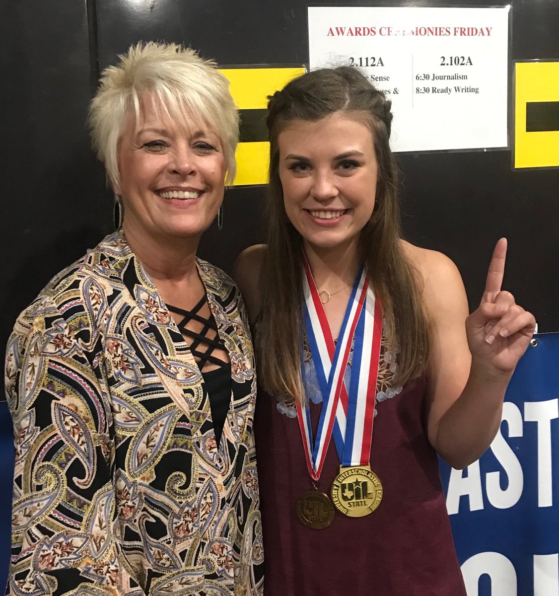 Congrats to Preslee and Mrs Petty we have a UIL State Champion in Editorial Writing and 4th place in Newswriting!