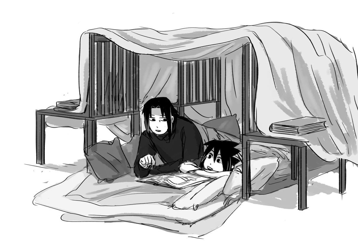 Sasukedoesstuff's tweet photo. blanket fort ✨  #naruto https://t.co/vG5fLZejRI
