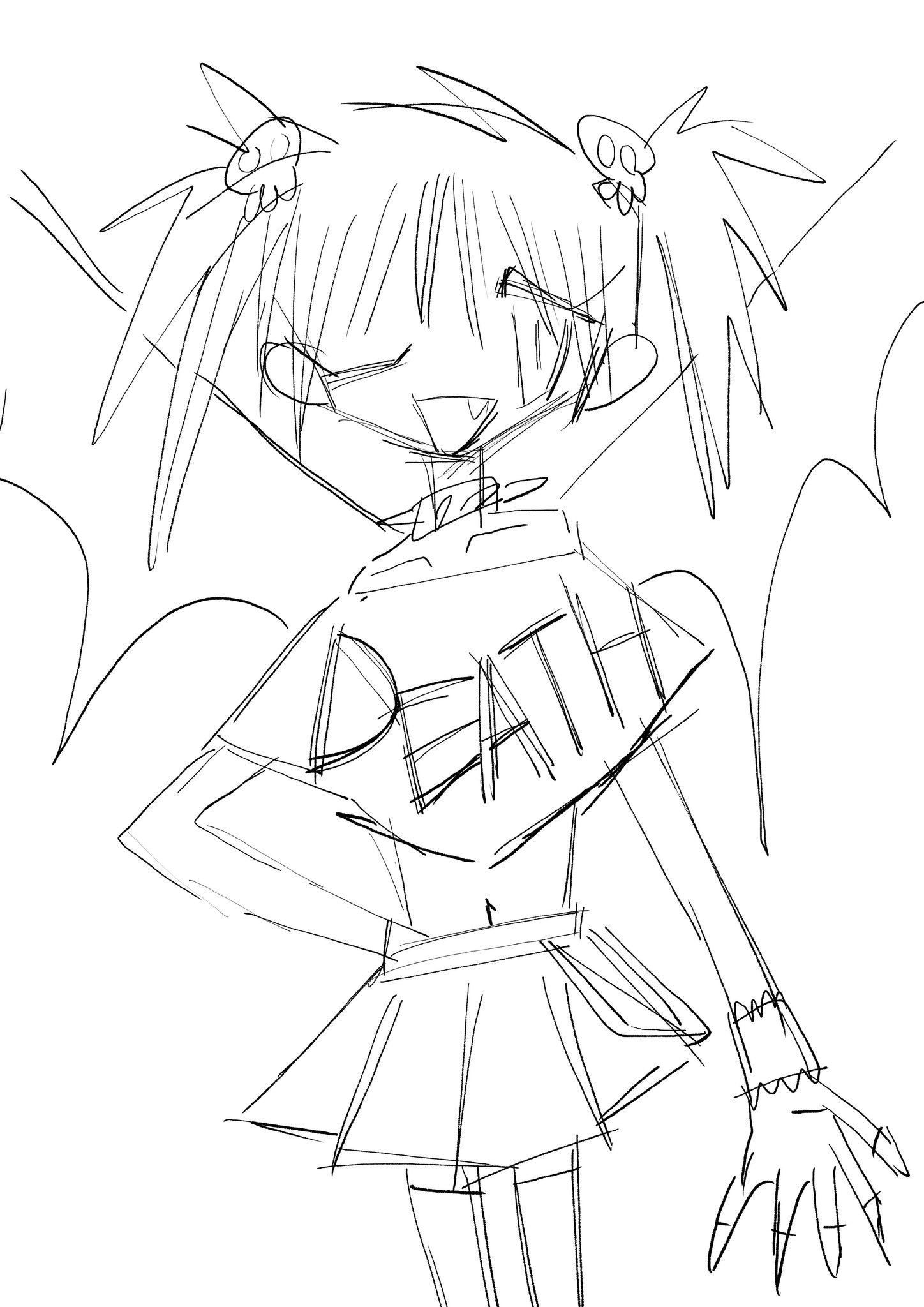 みなみちゃんマン 悪魔の女の子描いた D W W オタクが使う絵文字 T Co Lvhsxhvriy Twitter