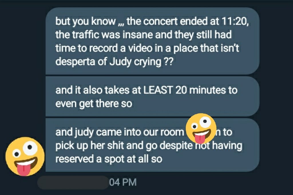 which is FUNNY because the concert ended at 11:20 pm... it took us like 15 minutes to get out of the venue+parking lot... also yall saw that infamous video of her crying (obviously not at the univision studio)