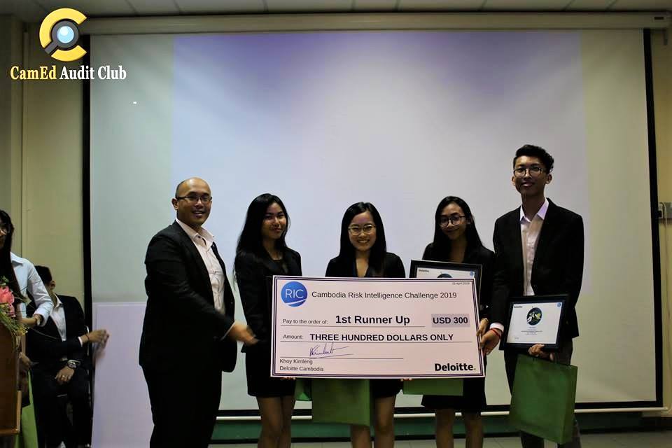 Aupp_kh's tweet photo. Heartfelt Congratulations to the AUPP team, the Four Fingers, for achieving the first Runner up at the 2019 Risk Intelligence Challenge. Your hard work, collaboration, teamwork and commitment have paid off.

AUPP also wants to thank Deloiite Cambodia for hosting this competition. https://t.co/WDKCOFjUN6