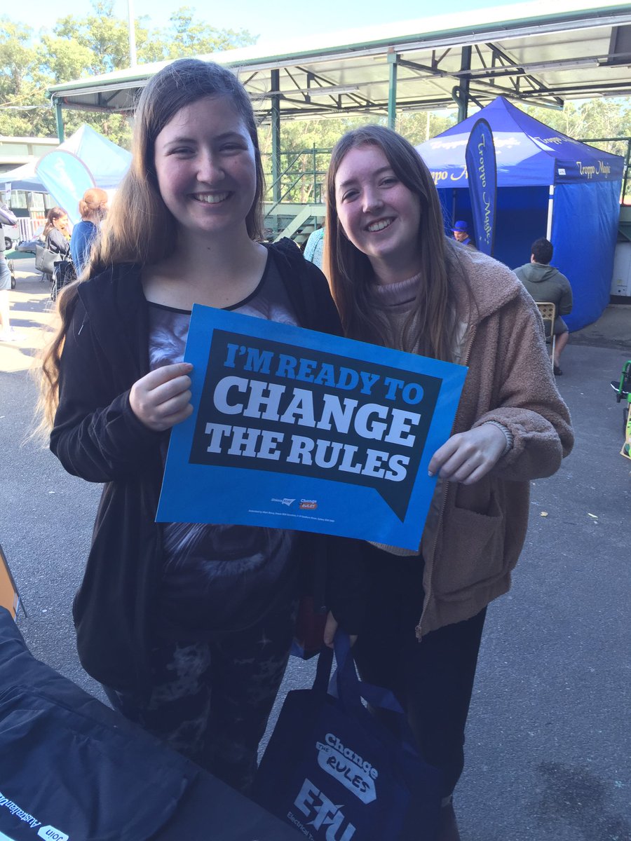 Lots of locals pledging to put Lucy Wicks and the Liberals LAST on Election Day 🗳 here at the Gosford Show today. Let’s #ChangeTheGovernment do we can #ChangeTheRules