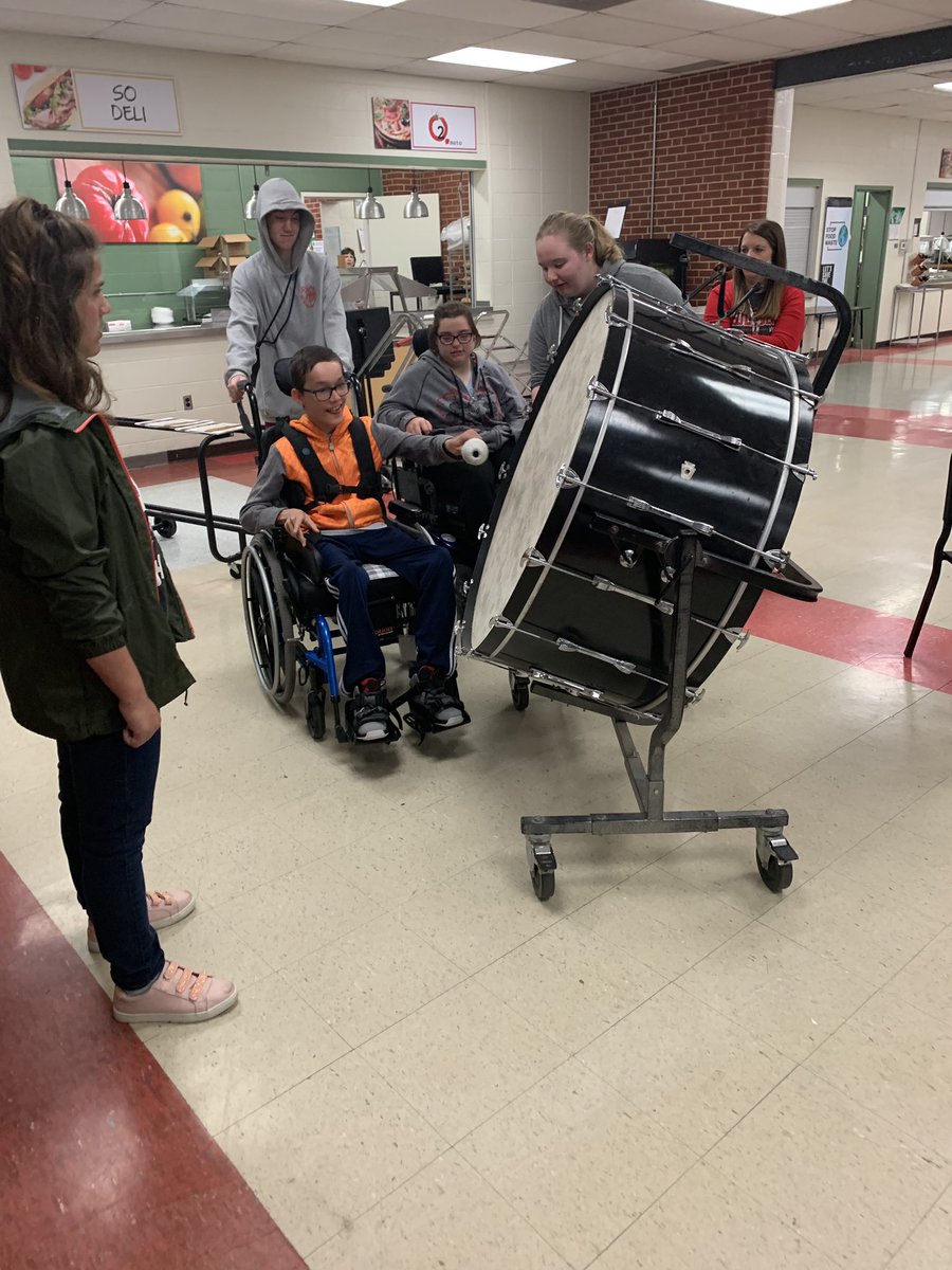 ReneeShortt's tweet photo. A huge thank you to Mr. Karth and the St. Clair High School Band for doing a lesson with our class today. You guys are fantastic!!! #lifeskills https://t.co/WVkw9hnaRo