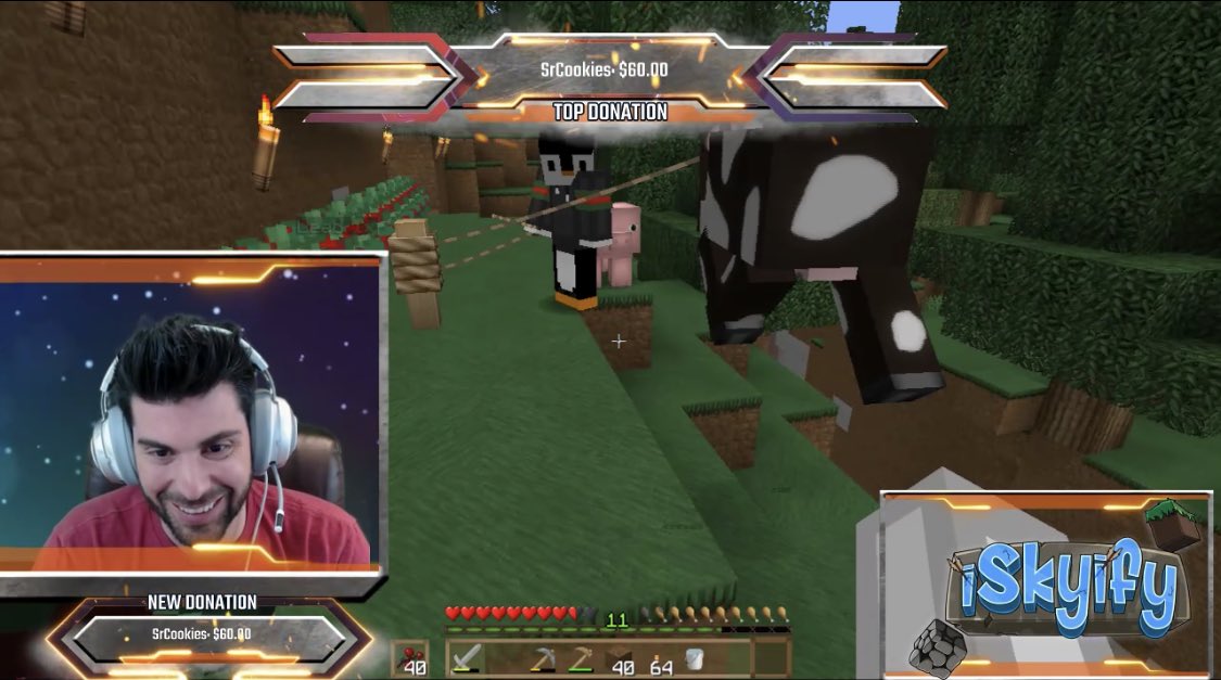 Aroura_Lily's tweet photo. Sooooo someone took my lights and green screen tonight... go show ⁦@MC_iSkyify⁩ some love from the Wifey! #twitch #wifeysquad #iskyify #supportallstreamers #iShopify #pcgamer #minecraft https://t.co/hi0DQXsG8W