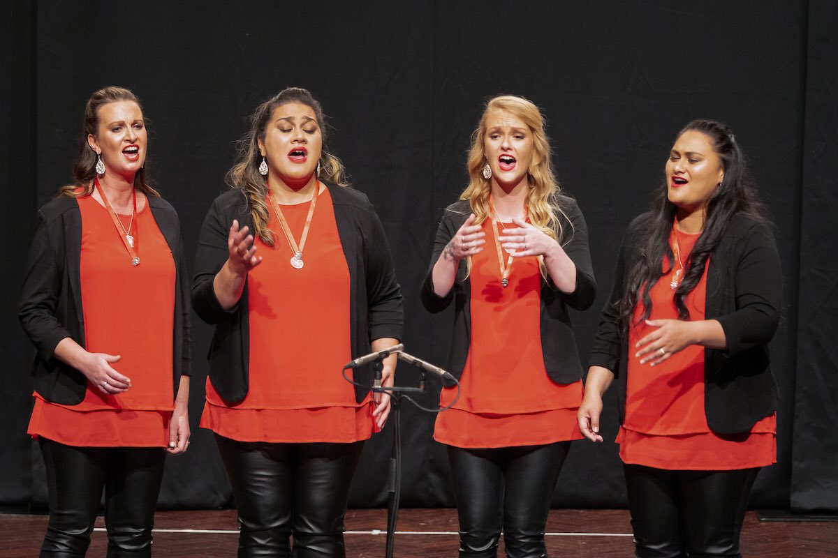 Congratulations to our 2019 Region 35 2nd Place Quartet Medallists - Fire &amp; Ice! 
#sweetadsnz #autumnacappella
