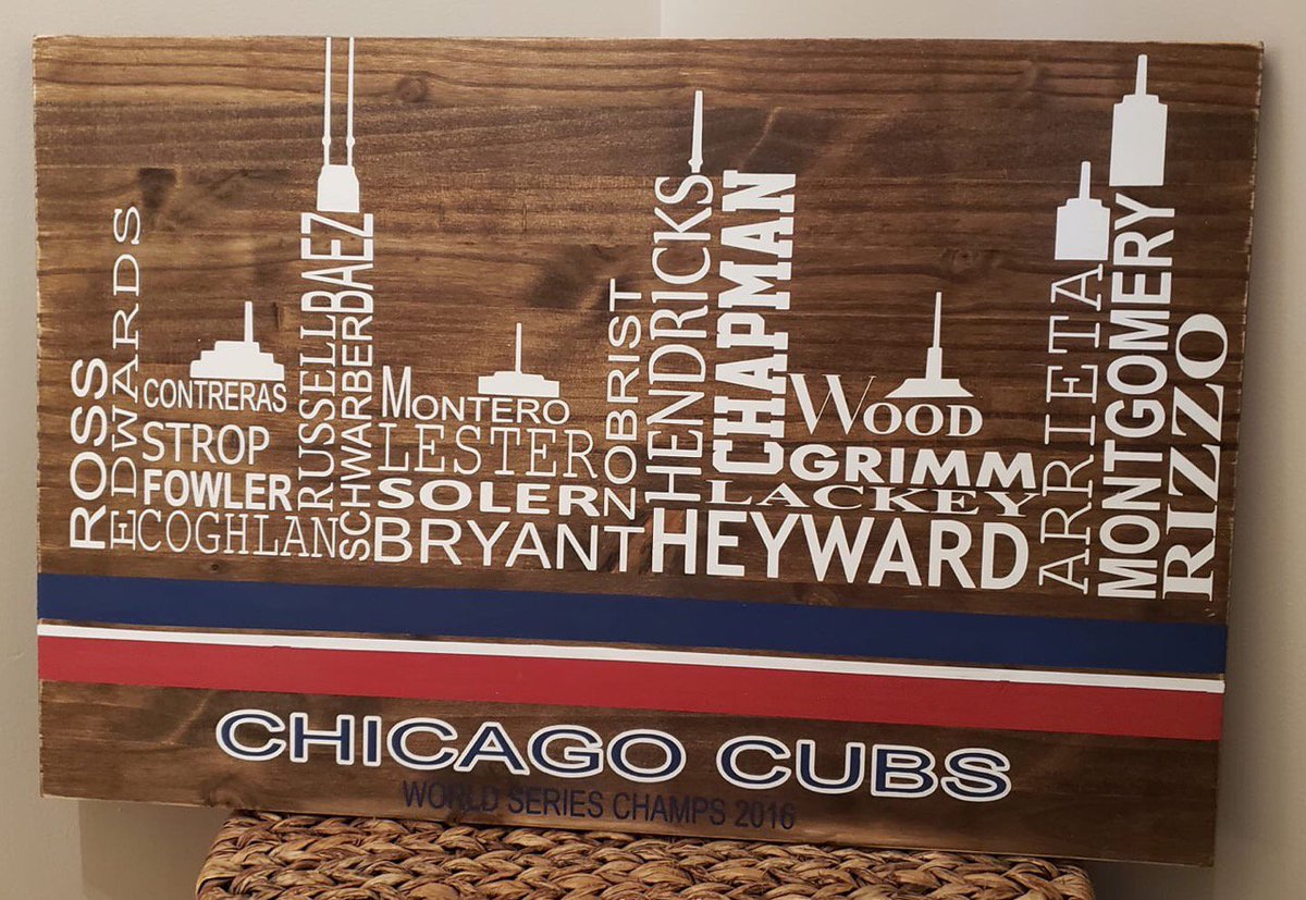 begs811's tweet photo. @mchenrybaseball @CoachSimoncelli #KCancer19 
Thank you to Kym Clementi
JKB Family Creations. For the donation of this pretty awesome picture if you are a Cubs fan.

#strikeoutcancer #2teamsdoinggood #may17 https://t.co/GO4gOGSumi
