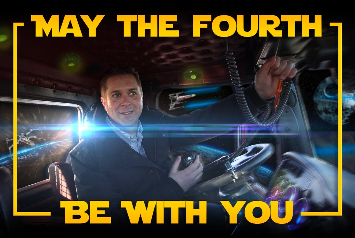 AndrewScheer's tweet image. Do. Or do not. There is no try. October is the election you’re looking for. #MayTheFourth