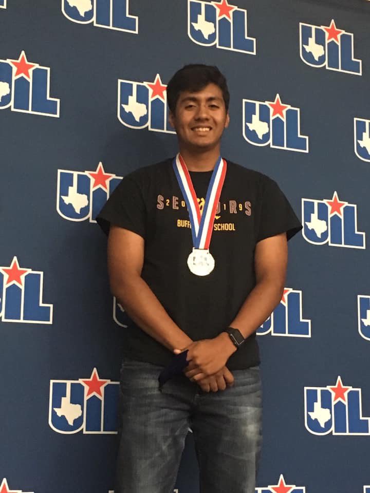 OwlFamily82's tweet photo. Silver Medalists Jose Sanchez in Number Sense and Colby Menefee in Feature Writing at UIL State Academic Meet #BackTheBison https://t.co/OQwqkjtAnY