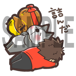 ぽこにゃん Twitterissa 製作中のlineスタンプをちょっとずつ公開 35 詰んだ おってぃーさん Otty087po44 と共同開発中のぽこにゃんlineスタンプ Lineスタンプ いつもいいねとリツイートありがとう