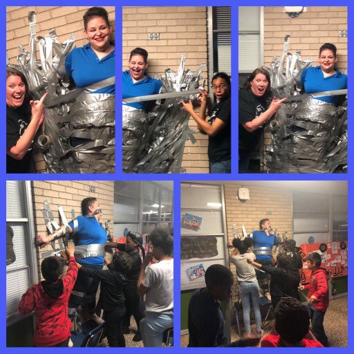 KariDierks's tweet image. We made it to snack time @smithacad Midnight 🕛 School that included a visit from the Ice Truck ❄️ and earning duct tape to tape a teacher to the wall! Good times! 😝 #5thgrademagic #wecouldnotgethertostaystucktothewall