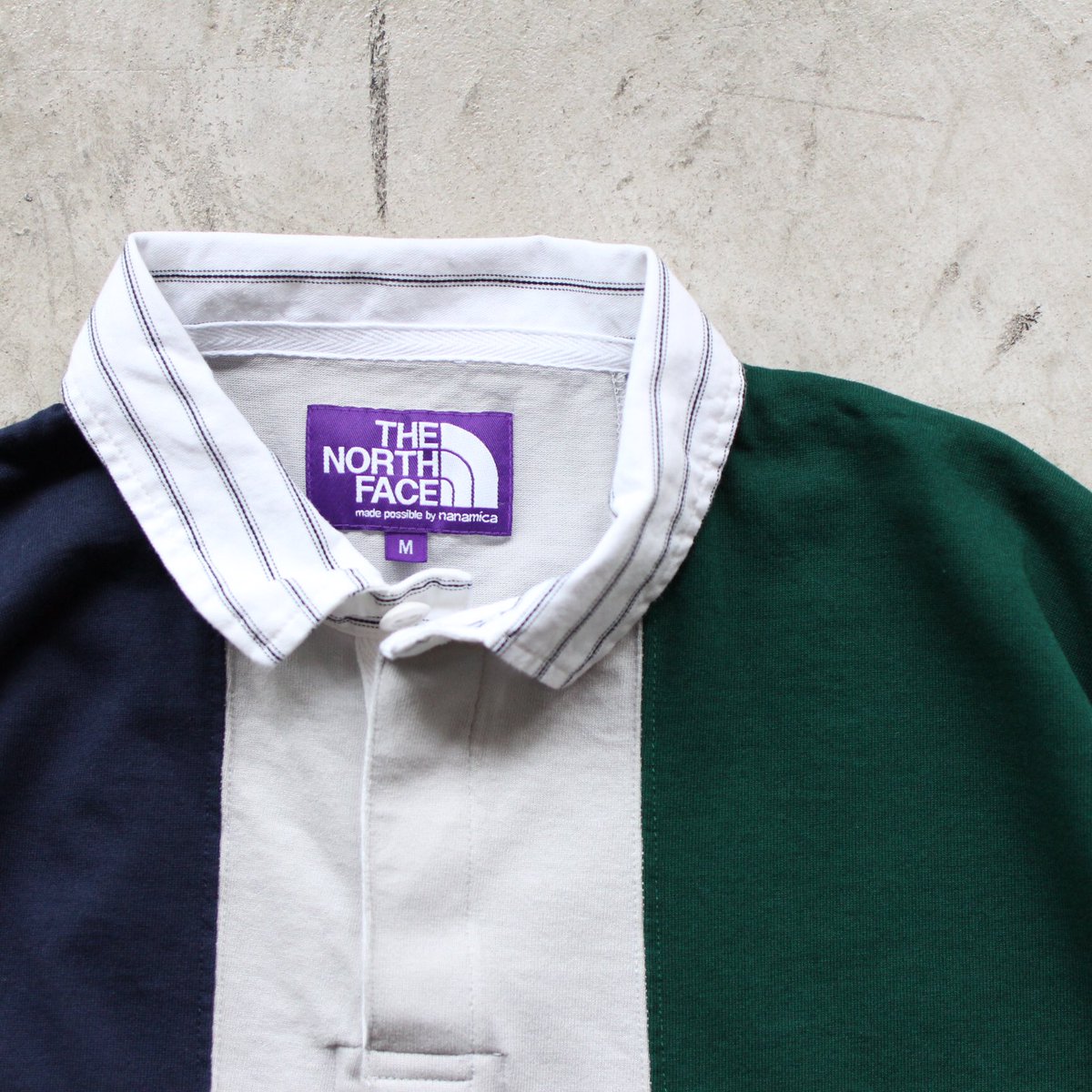 the north face purple label big rugby shirt