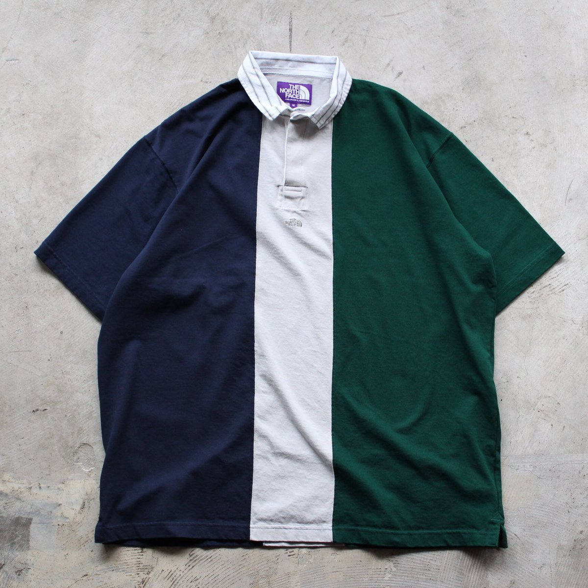 the north face purple label big rugby shirt