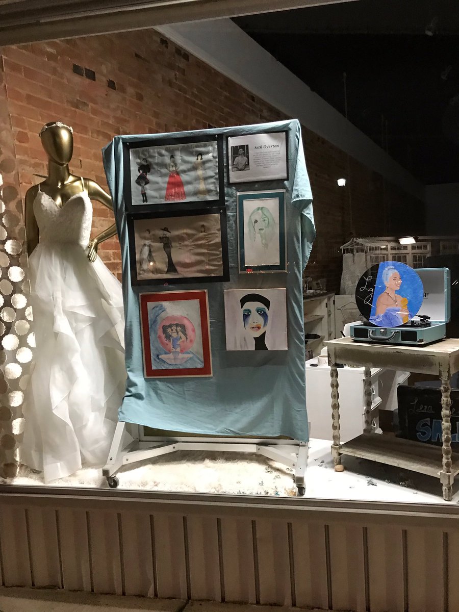 dchsart's tweet image. Come check out all the student artwork on Main St &amp;amp; at the Clement Railroad Hotel Museum this weekend! @DCcougarnation