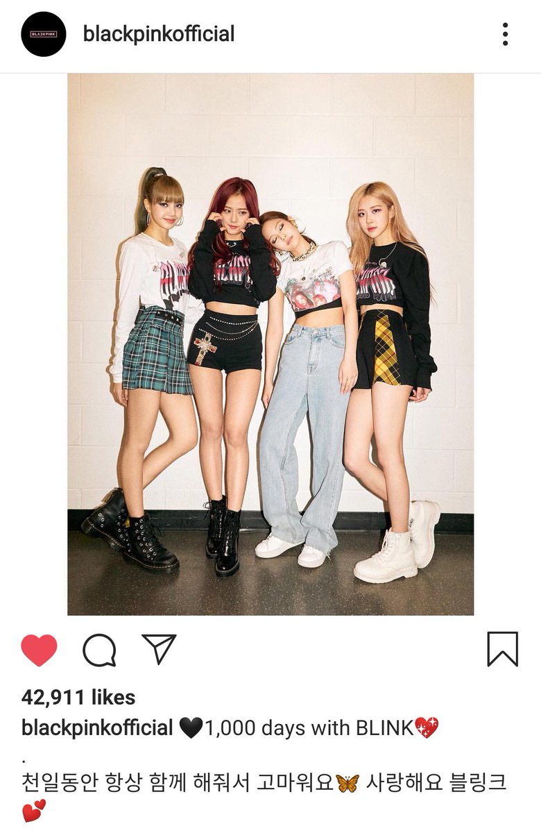 Davinro2's tweet photo. #1000DaysWithBLACKPINK #blins @ blackpinkofficial update IG by Instagram ❤️ 1000 days with blink💖 Omg💖🎉🎉🎉🎉 https://t.co/2vX0utUi1Z