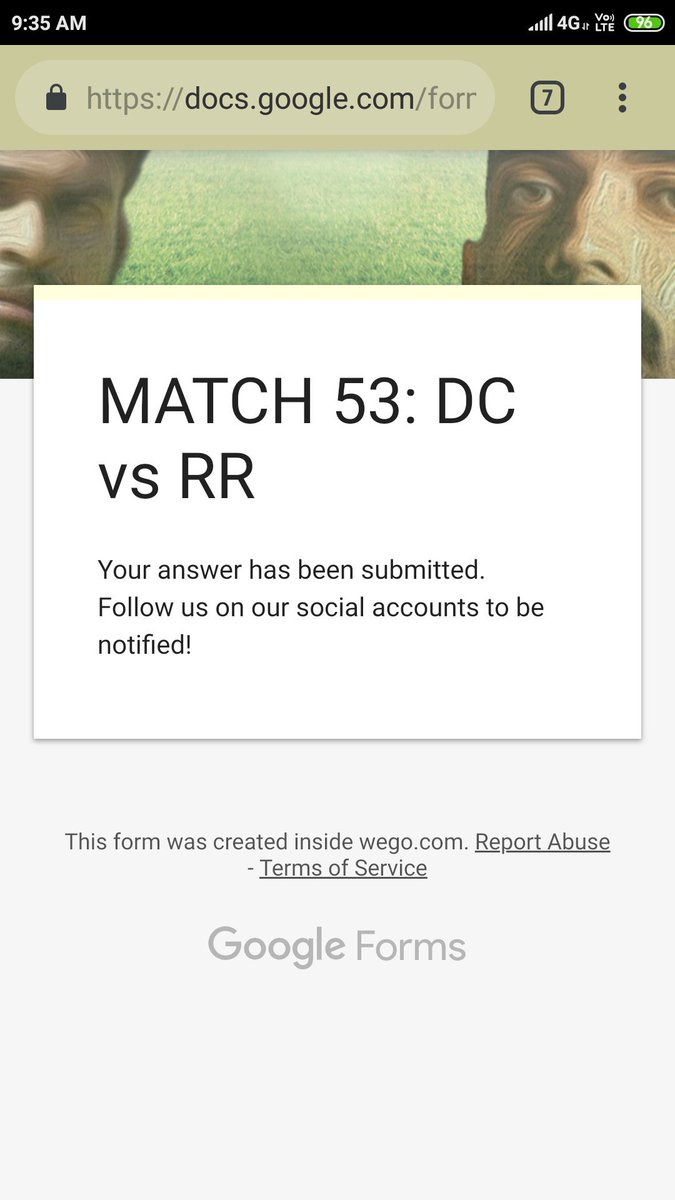 SiddhMahaveer's tweet photo. @WegoIndia @WegoIndia
#DCvRR 
Submit my answer
#contestalert #iplcontest #ipl2019 #csk #kkr #mi #dc #srh #rr #rcb #kxip https://t.co/TuGRnaKG0y