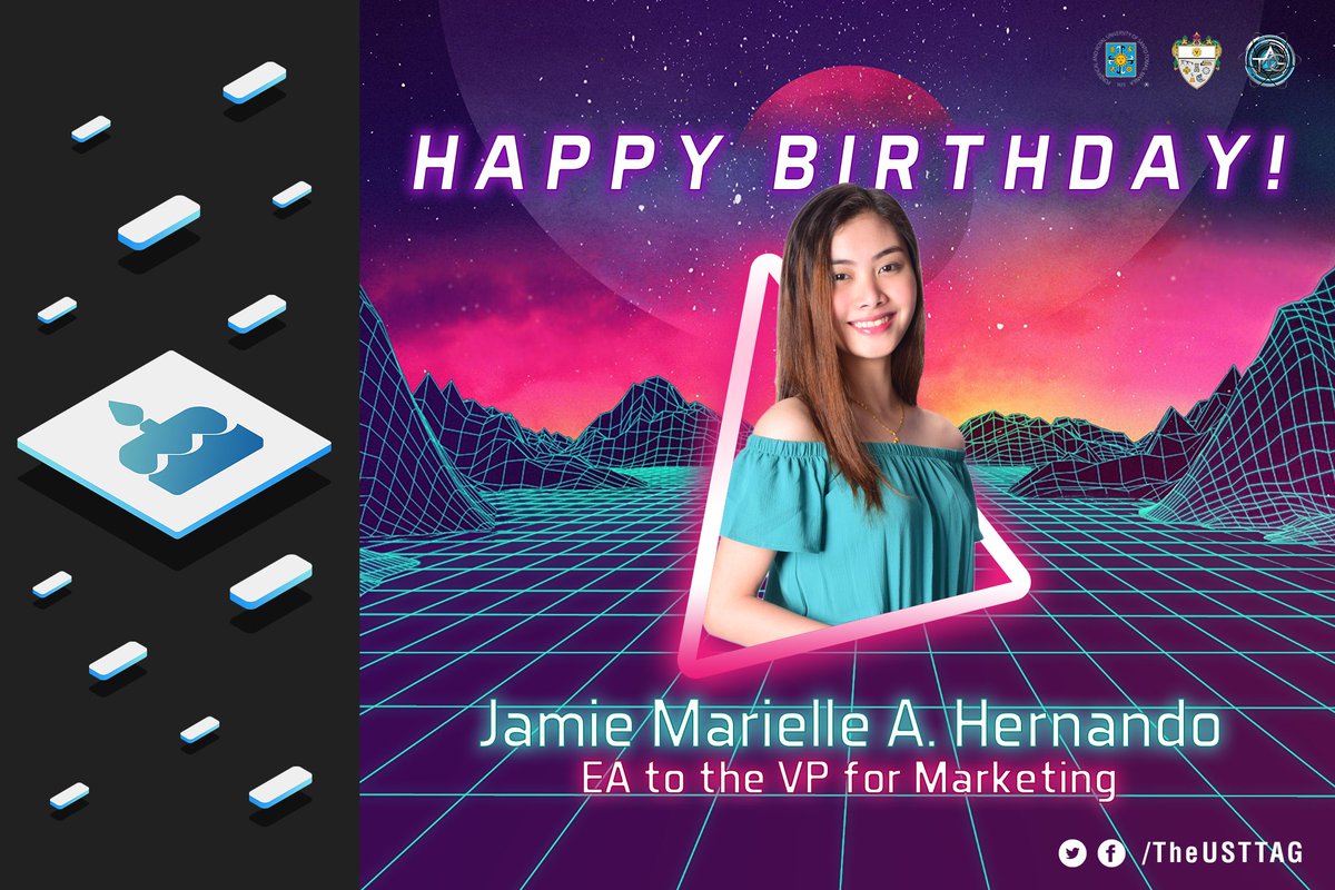 TheUSTTAG's tweet photo. Happy Birthday to our EA to the VP for Marketing, Jamie Marielle A. Hernando! May your day be filled with sweet and happy memories! 🎂 Your UST TAG Family loves you! https://t.co/JhZfToi2j4