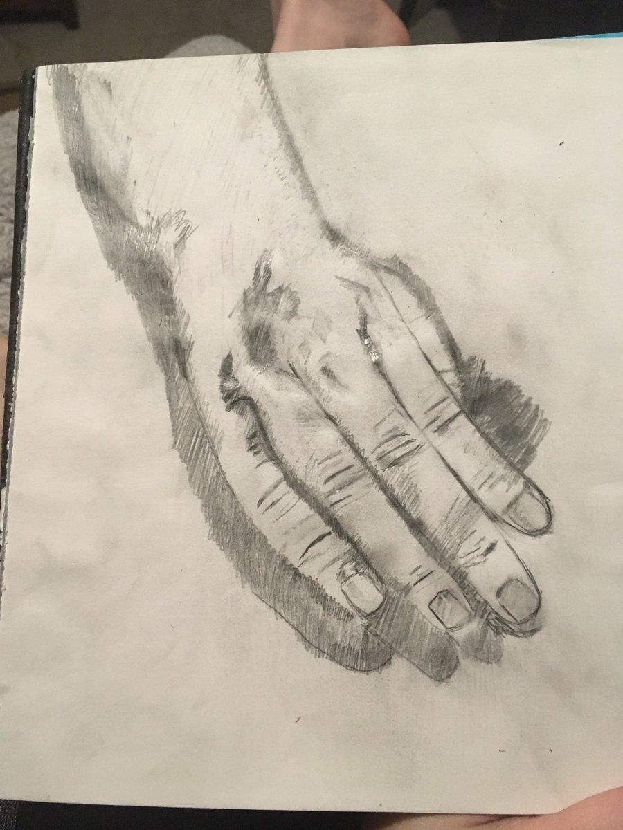 A belated May Day present from my proletarian artist friend: “The Calloused Hand of the Working Class”! It’s a great leap forward in technical skill. I’m going to show it to Stalin! #1919LIVE