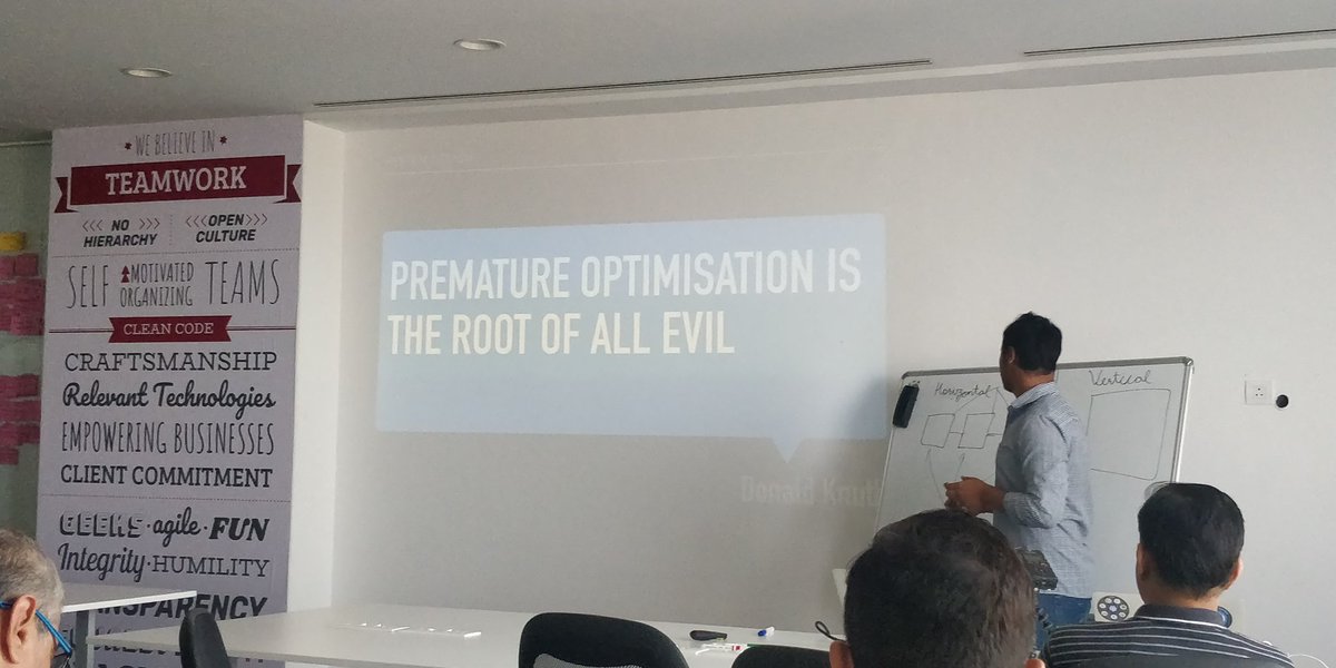 technogise's tweet image. "Premature Optimization is the root of all evil"
@shukla2512 at #TechnoWise
#systemdesign #clientserverarchitecture #scaling