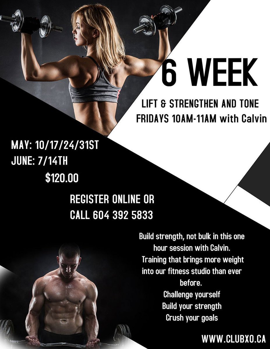 ClubXOFitness's tweet photo. Live &amp; Strengthen and Tone https://t.co/OBlh3n5mdE https://t.co/gRUaqfIHbP