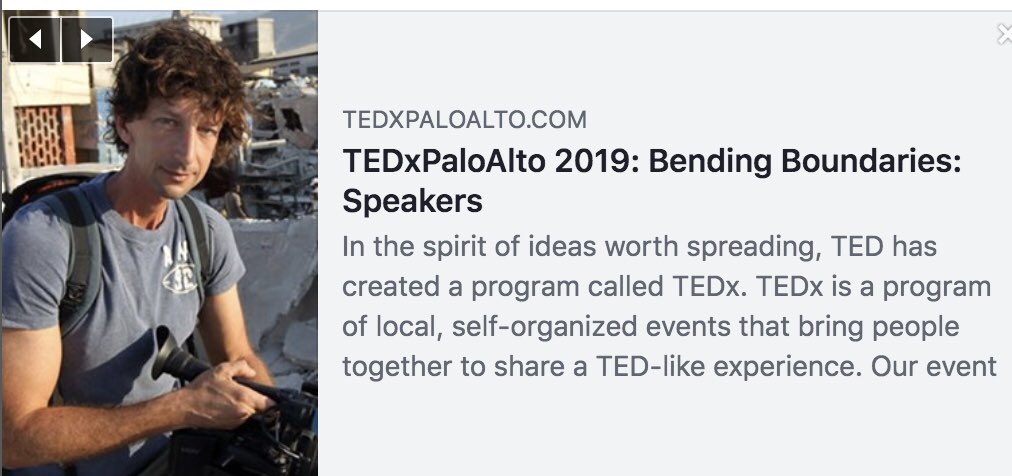 itaianghel's tweet image. On Monday, May 5th, I'll give a TEDx talk in Palo Alto, California
tedxpaloalto.com/Events/TEDxPal…
My lecture is on my work as a journalist in conflict zones, and why, unlike what people may think, (that I'm crazy by going there), actually I'm the normal one...😎