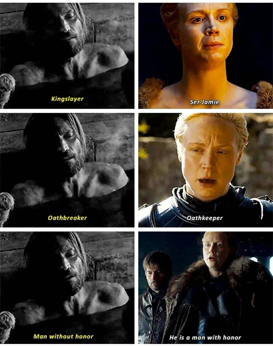 through episodes #BrienneOfTarth  #JaimeLannister  #GoT