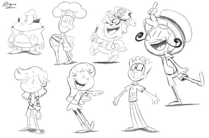 A whole lot of sketches for a comic (and animated show) I wish to create someday starring my character, Dingo Jones. ?
#dingitydingus #cartoons #procreate 