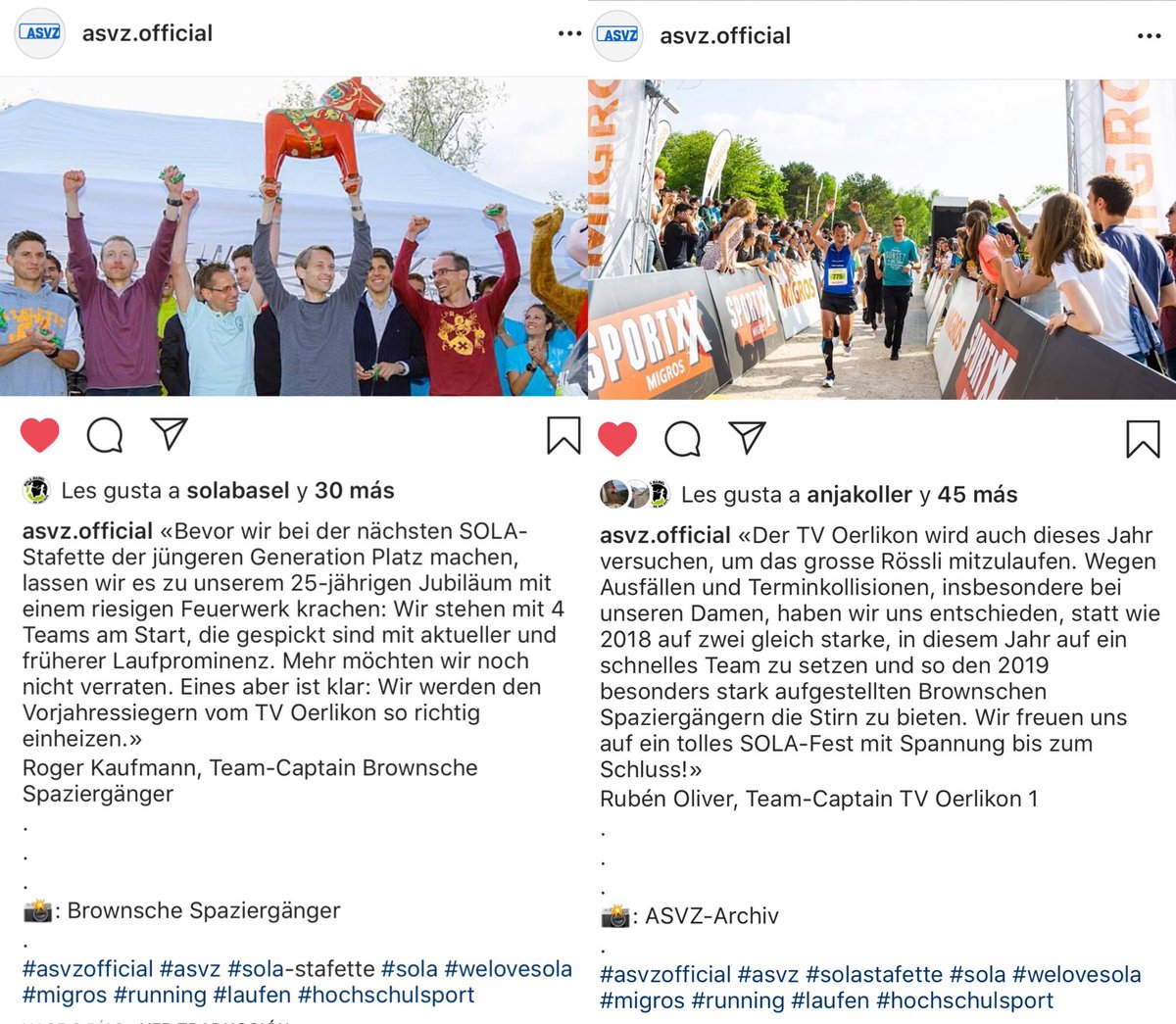Die #SOLA2019 ist gestartet... kommt es zum erwarteten grossen Duelll zwischen dem TV Oerlikon 1 und den Brownschen Spaziergängern XXS?
#goTVOerlikon #SOLARössli @asvzoffizial