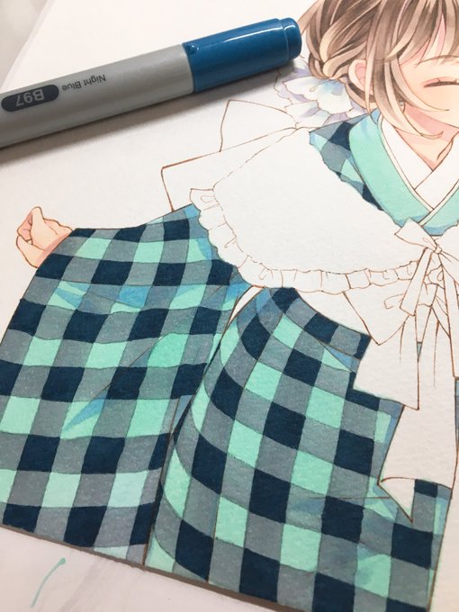 「checkered clothes」 illustration images(Oldest｜RT&Fav:50)