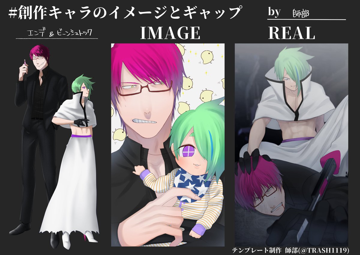 創作キャラのイメージとギャップ Twitter Search