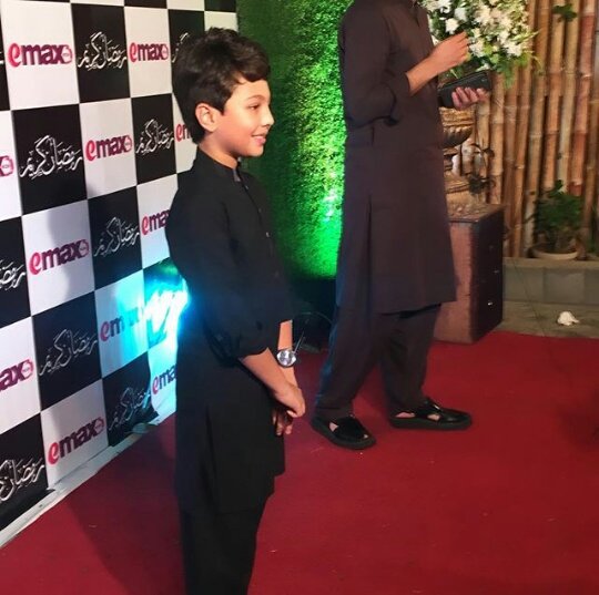 About Yesterday ❤
Mr. And Mrs. #Iqrarulhassan along with their multi talented son #PehlaajHassan spotted at meet and greet of all #RamazanTransmission hosts by EmaxMedia  💥 
MashaAllah 😍😍
@iqrarulhassan