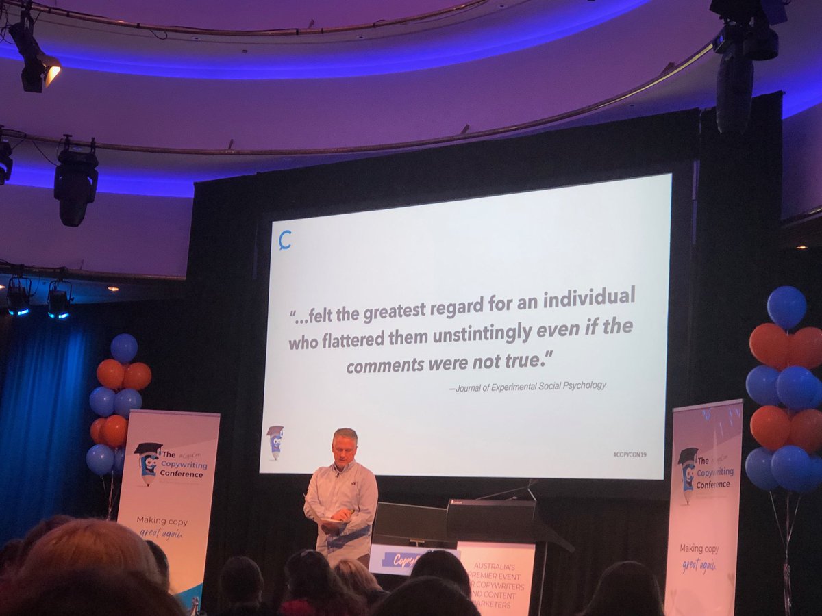 Flattery will get you everywhere! #CopyCon19